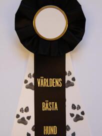 VÄRLDENS BÄSTA HUND-rosett
