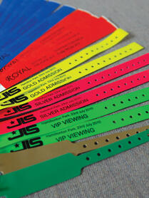 Entréband, festivalarmband med tryck